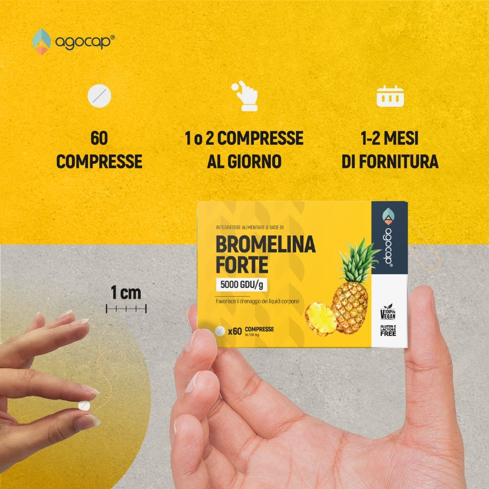 agocap - bromelina forte drenante e anticellulite