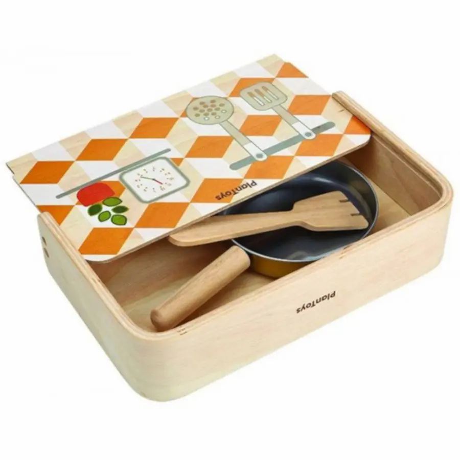 Plan Toys Set Cucina portatile in legno