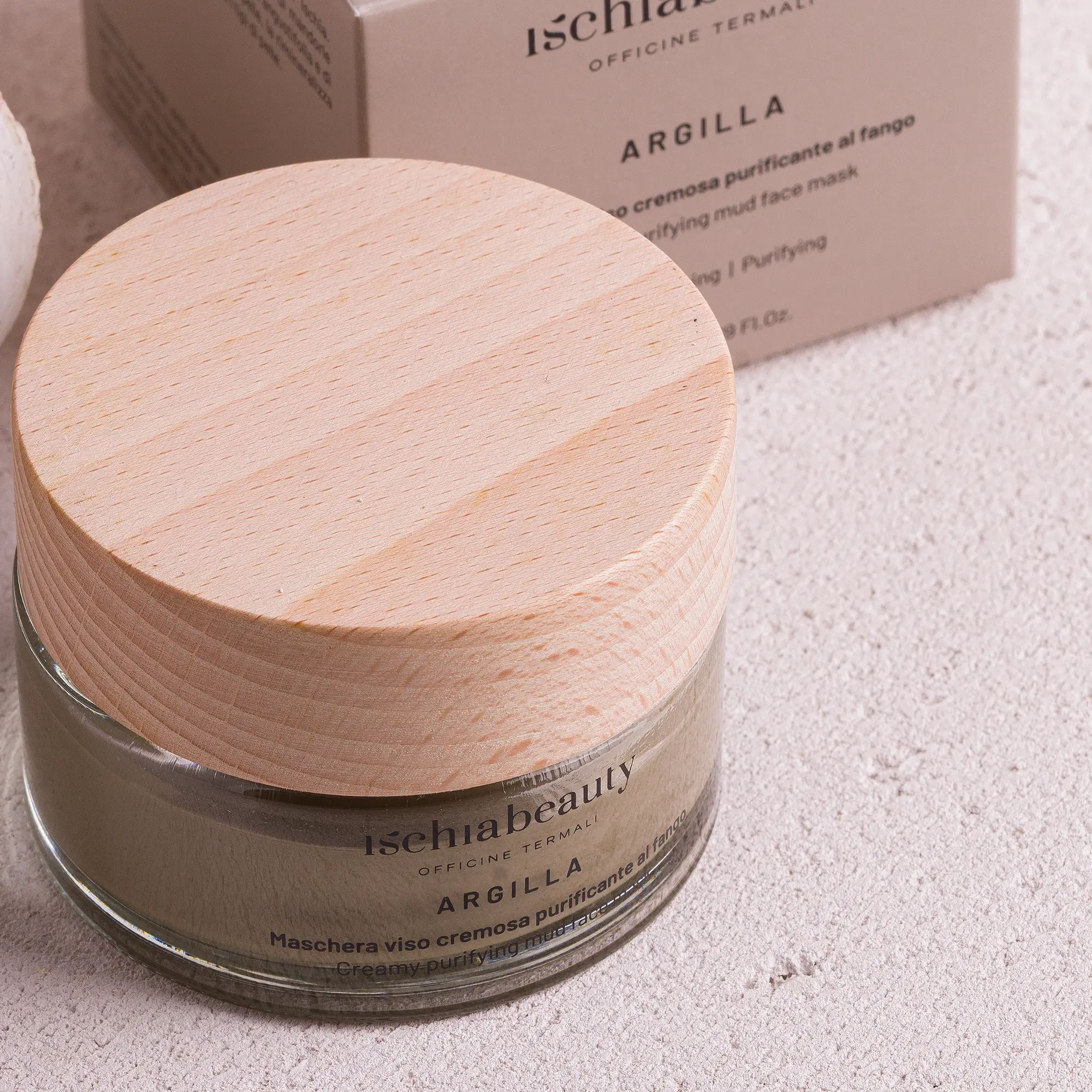 ischiabeauty Maschera viso cremosa purificante al fango