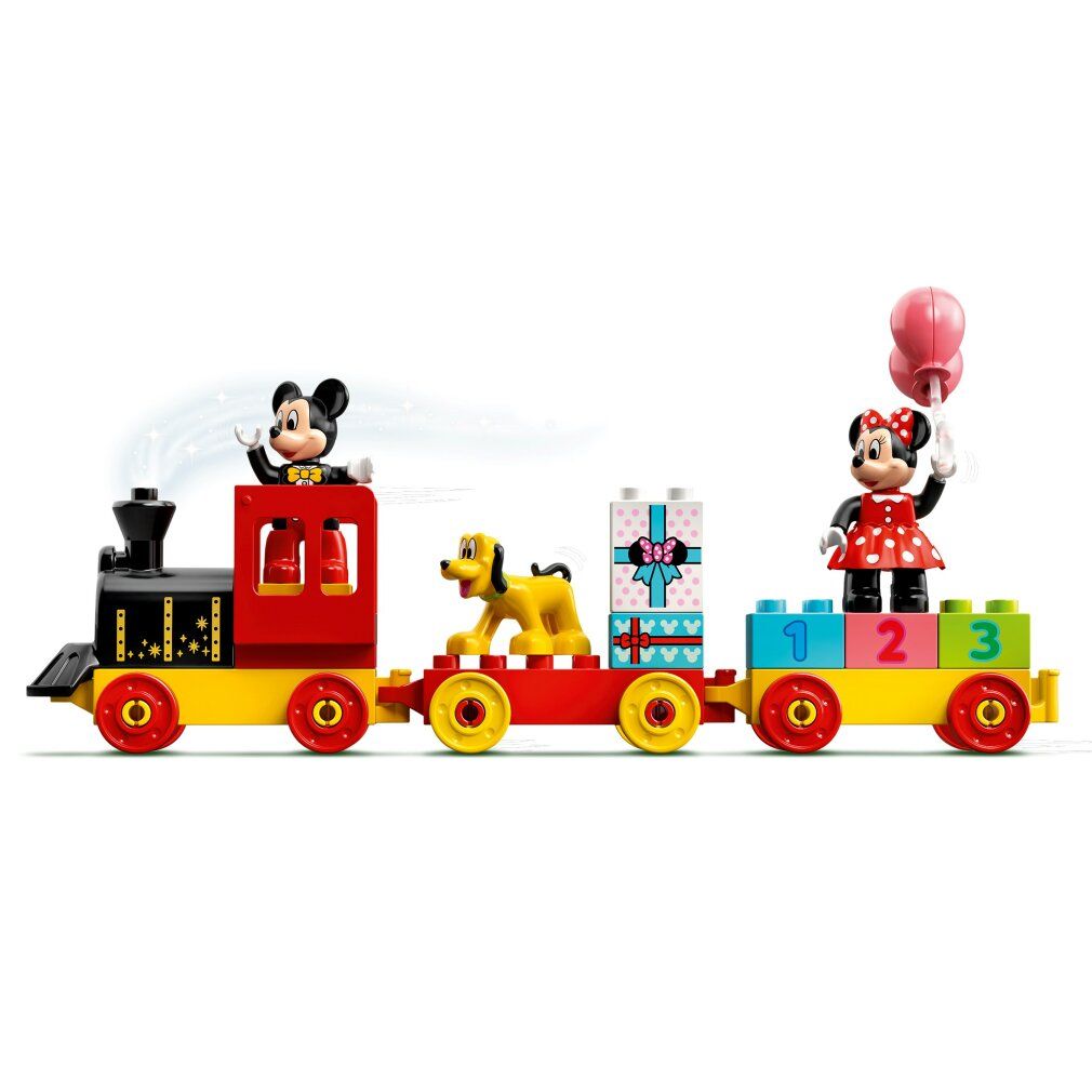LEGO Duplo 10941. Trenino di compleanno di Topolino e Minnie. Trenino, Topolino, Minnie, Pluto, regalo e blocchi numerati.