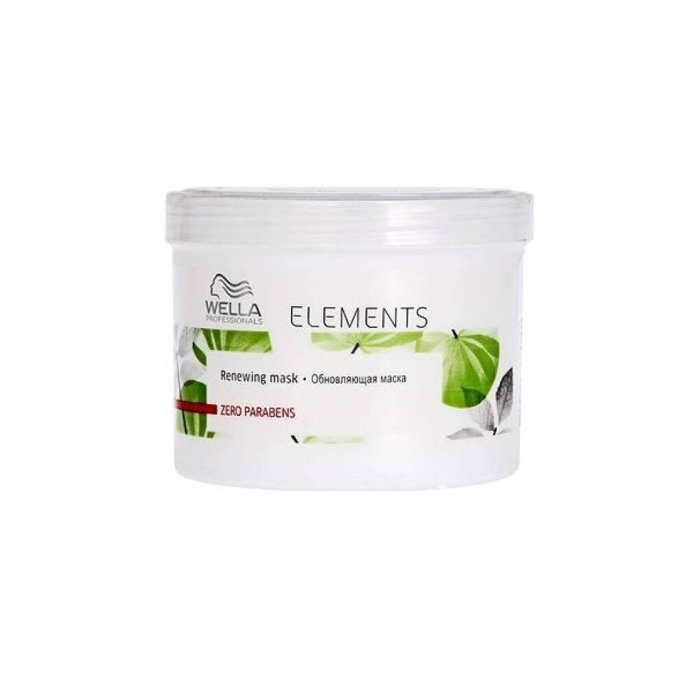 Maschera Rinnovatrice Wella Elements, senza parabeni.