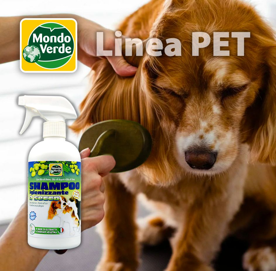 Mondo Verde - Shampoo A Secco Igienizzante per Cani e Gatti - 500 g