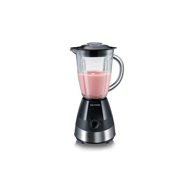 Severin SM 3718 frullatore 1,5 L Frullatore da tavolo 550 W Nero, Acciaio spazzolato