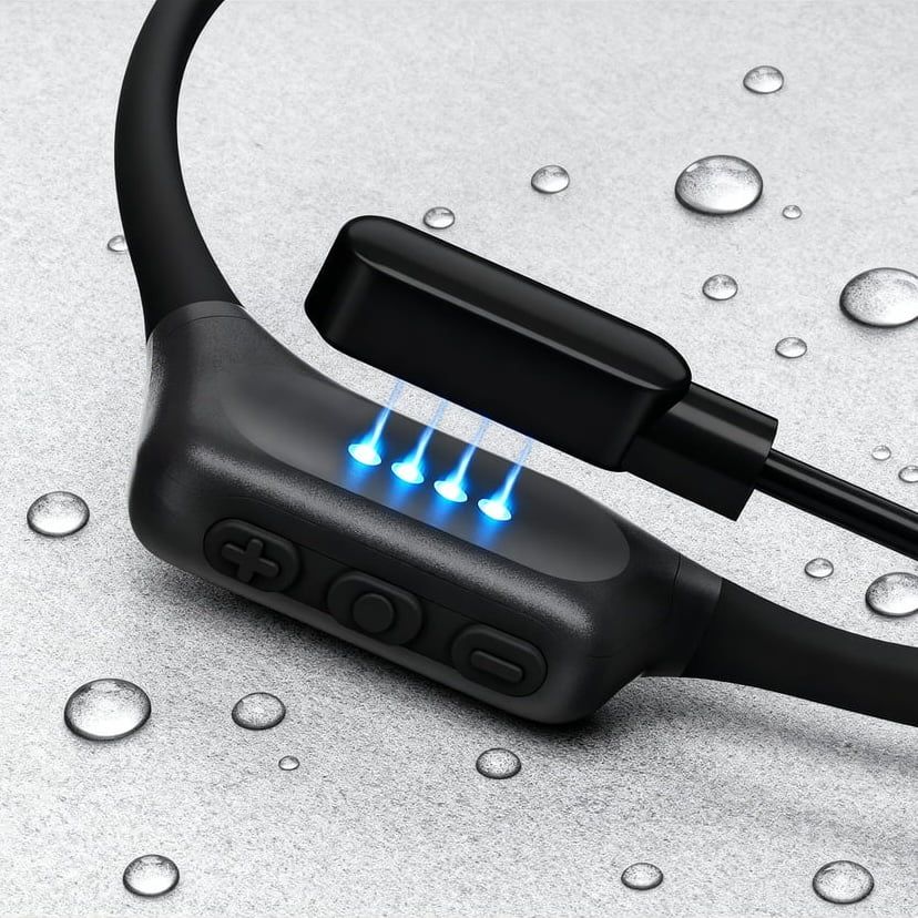 Cuffie sportive wireless impermeabili a conduzione ossea FitBeat Pro