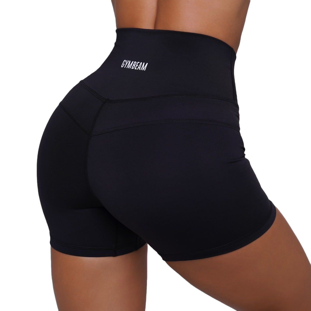 GymBeam Pantaloncini donna FIT slim a vita alta Black