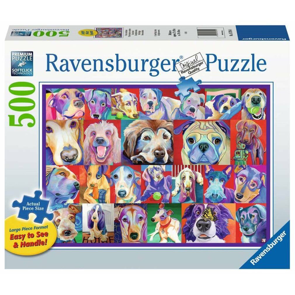 Puzzle ravensburger Hello Dogs xxl 500 pezzi