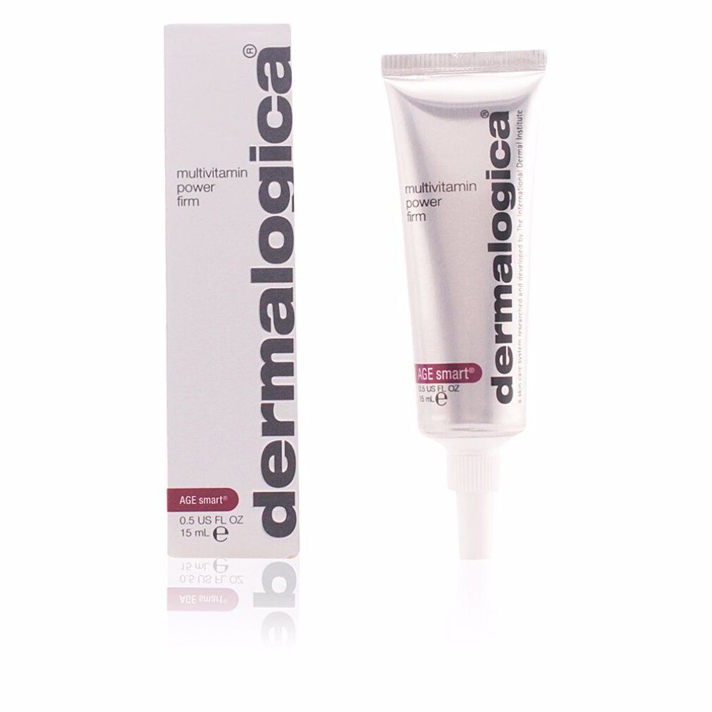 Confezione e tubo. Scritta: Dermalogica, Multivitamin Power Firm, AGE smart, 15 ml.