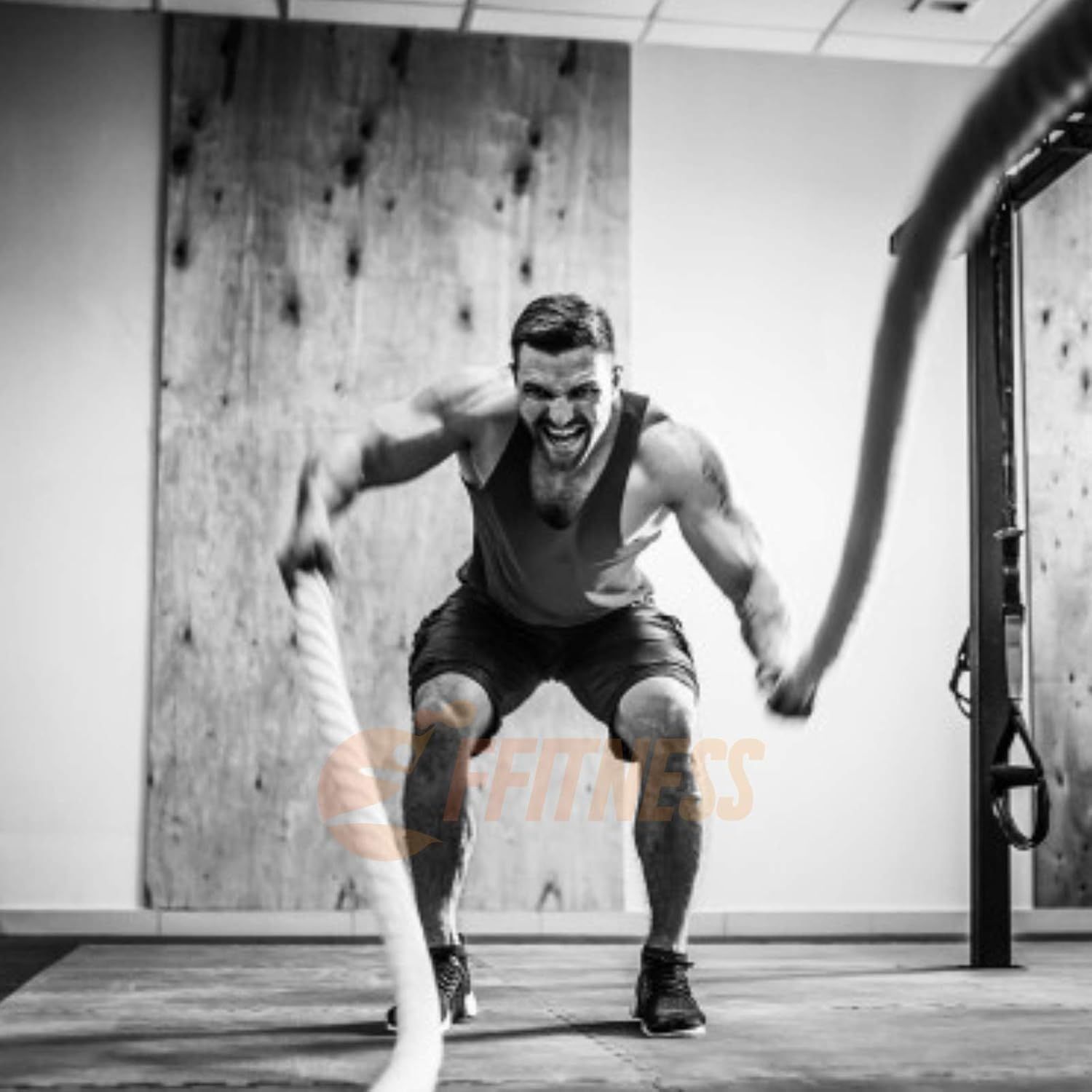 FFitness TRAINING ROPE FITNESS ALLENAMENTO FUNE CROSSFIT POWER 9 M 34 MM FF