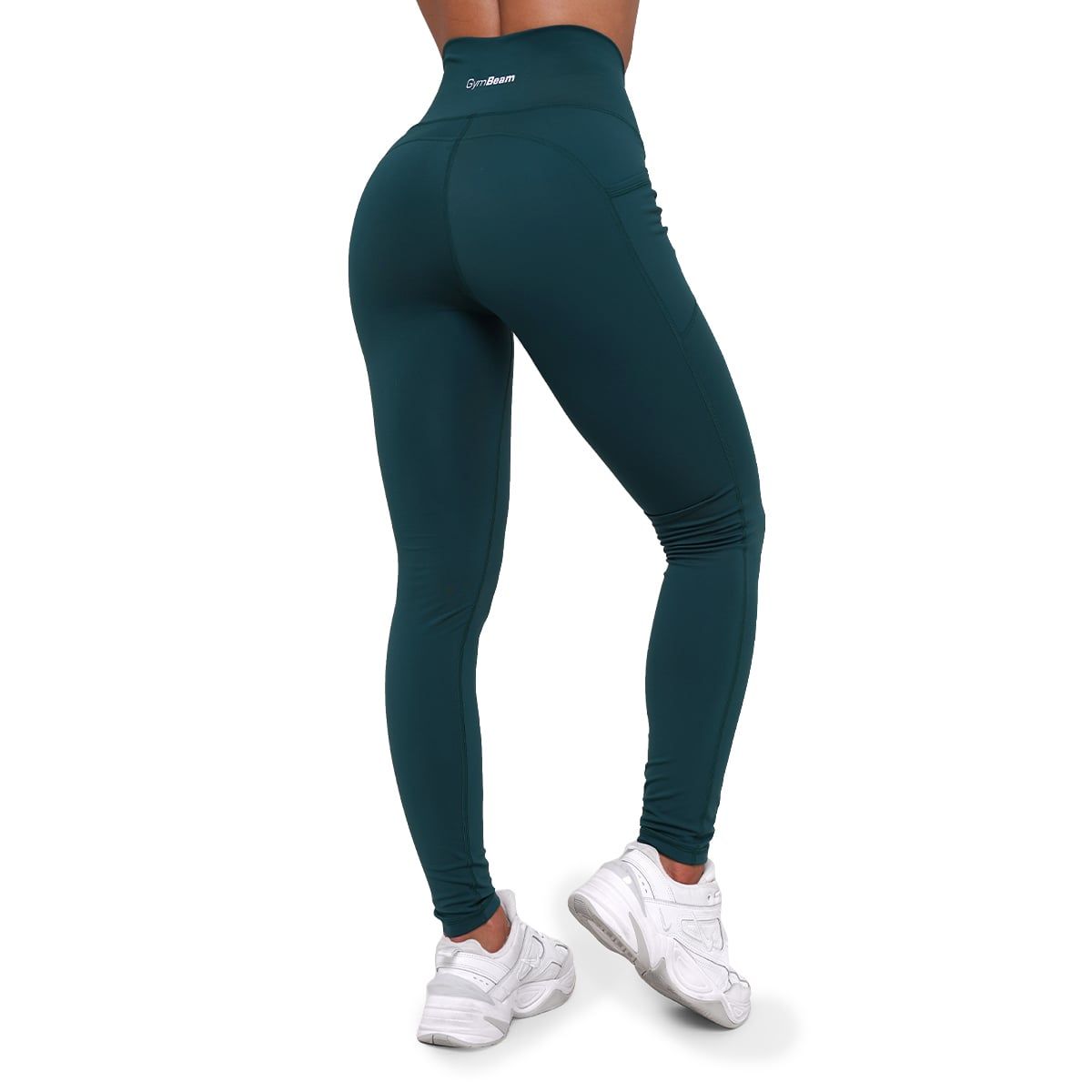 GymBeam Leggings donna Ignite a vita alta verde scuro
