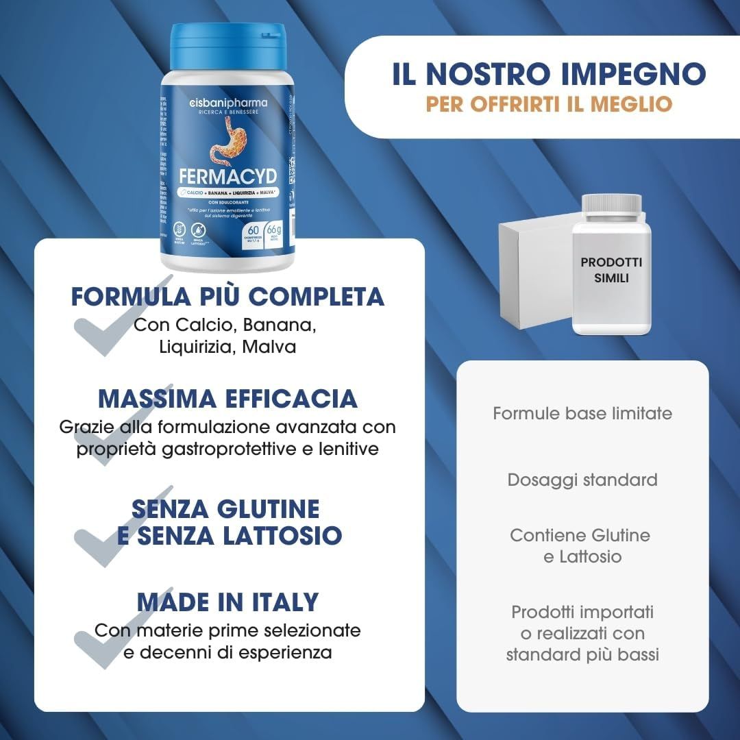 Cisbani Pharma Fermacyd - compresse - gastroprotettore e antiacido
