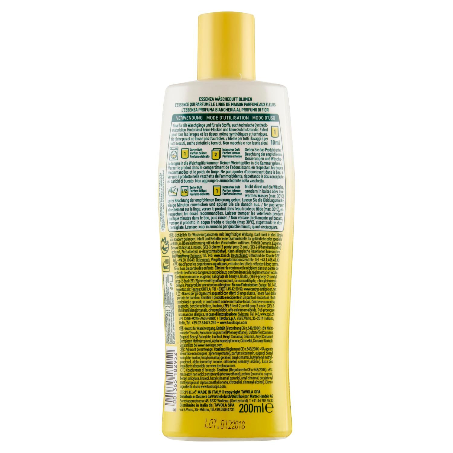 Orphea Essenza per Biancheria, Profumo di Fiori, 200 ml