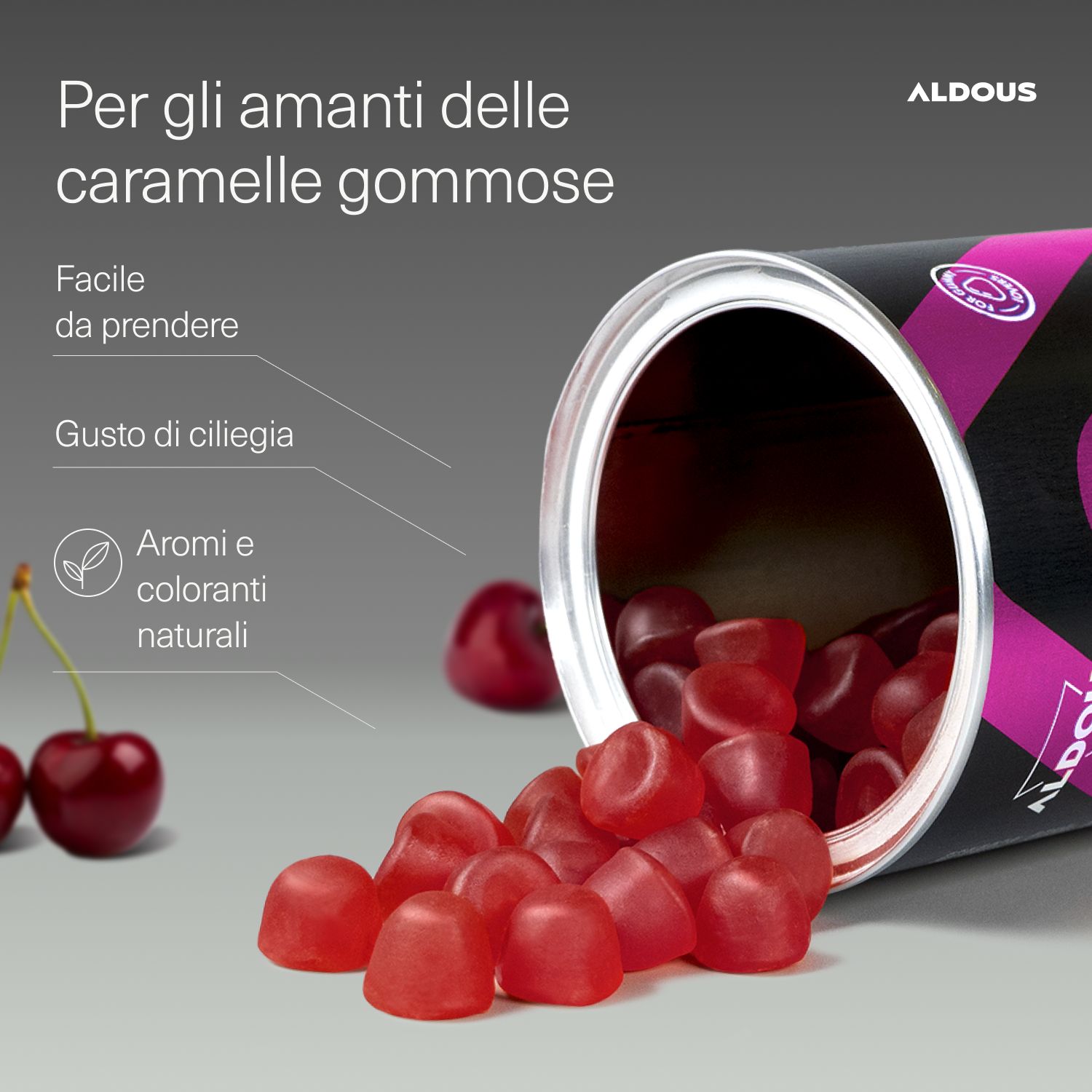 Aldous - Biotina Gummies - Capelli, Pelle, Unghie