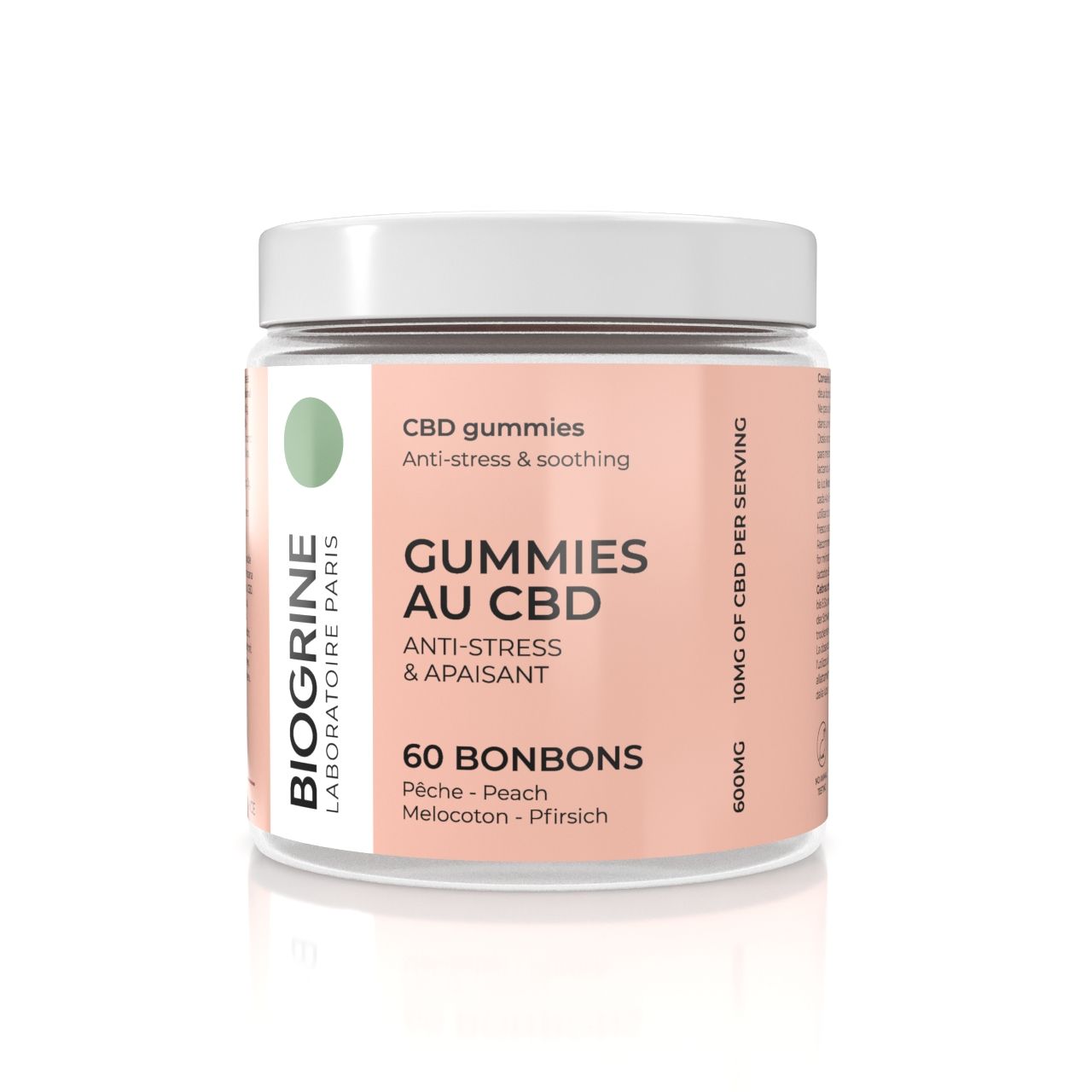 BIOGRINE Caramelle gommose CBD – Pesca