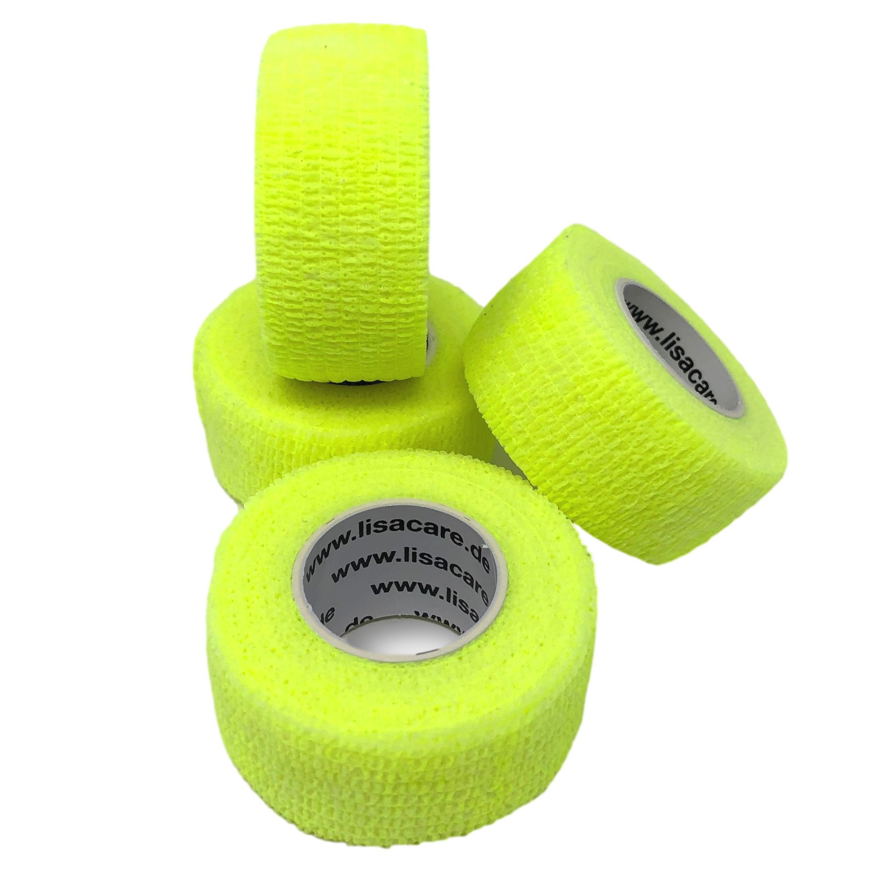LisaCare cerotti per dita 2,5cmx4,5m - giallo neon