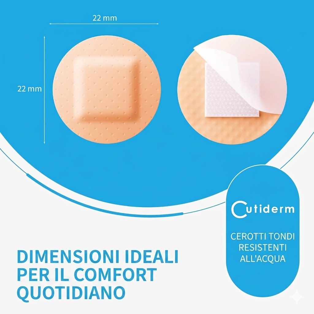 Cerotti rotondi piccoli 22 x 22 mm Cutiderm
