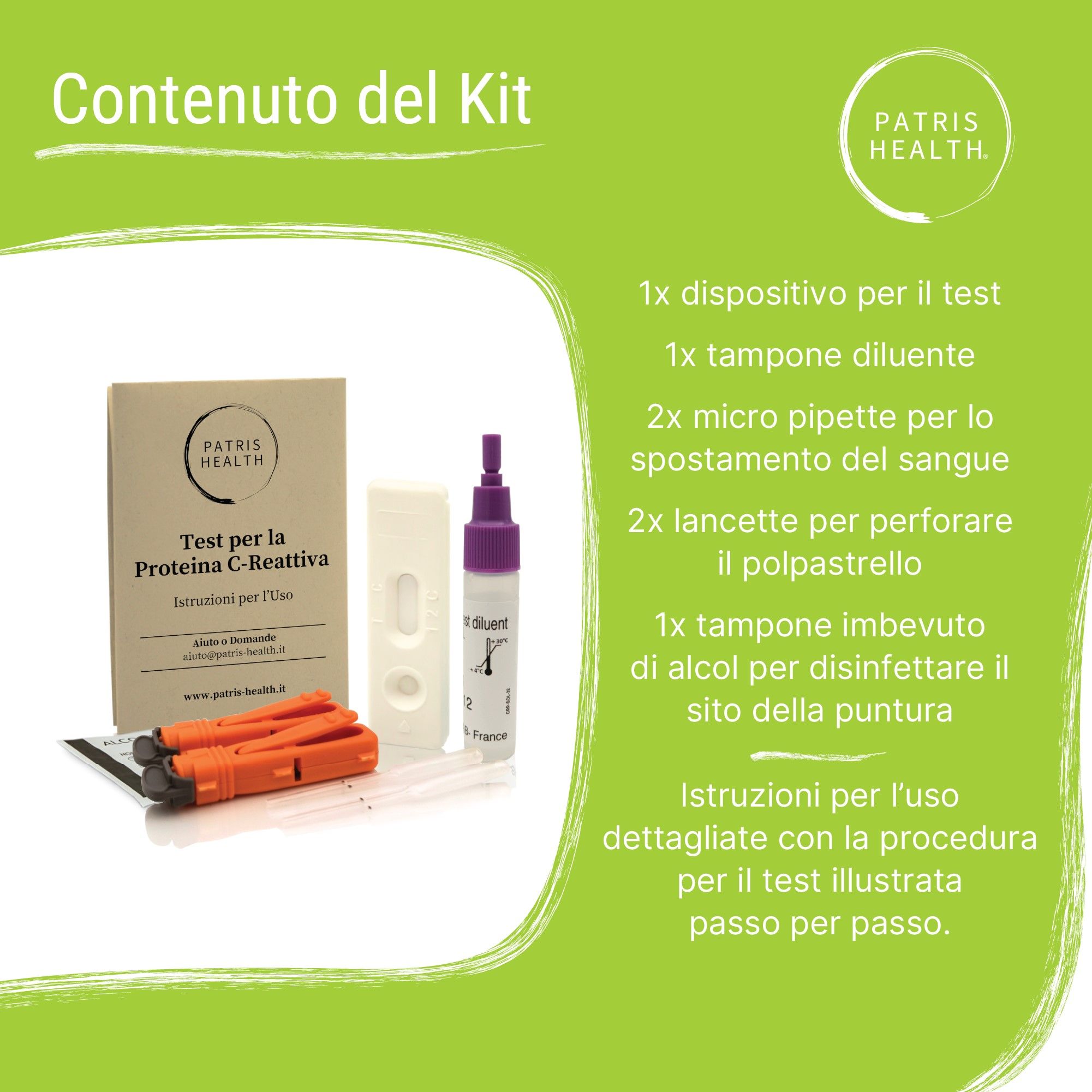 Test per la Proteina C-Reattiva Patris Health®