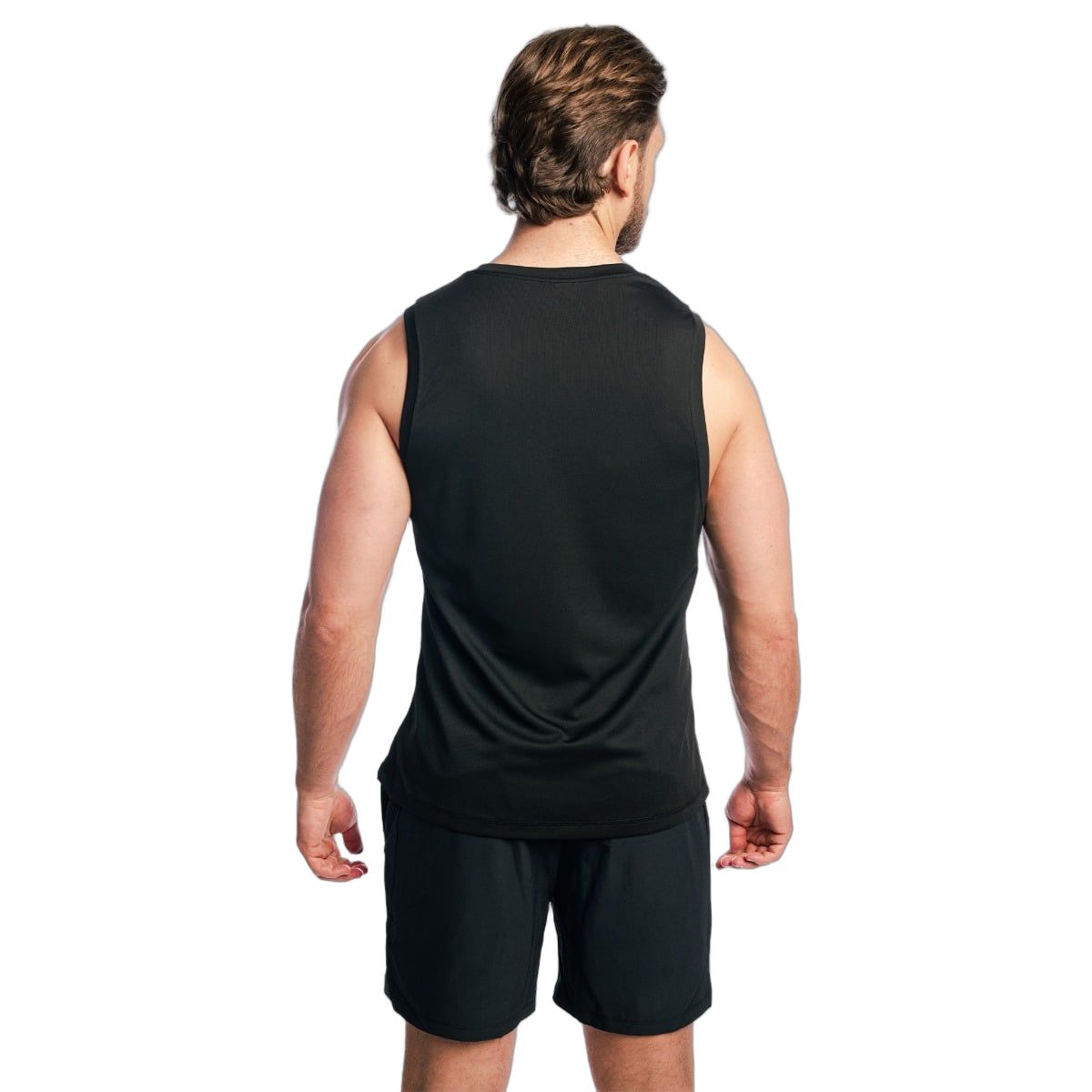 GymBeam Canotta uomo regular in mesh Base Black