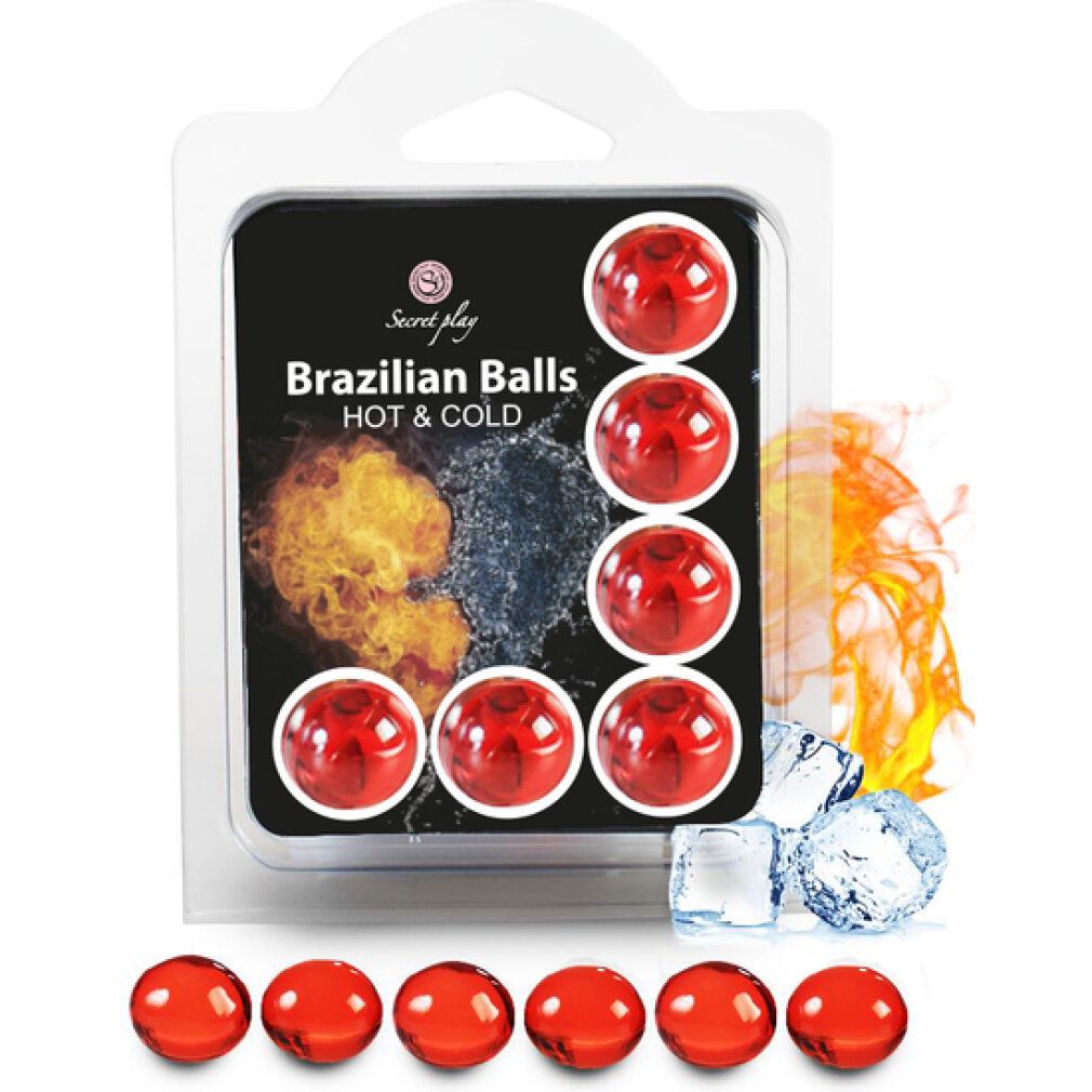 Secretplay set 6 palline brasiliane effetto caldo e freddo