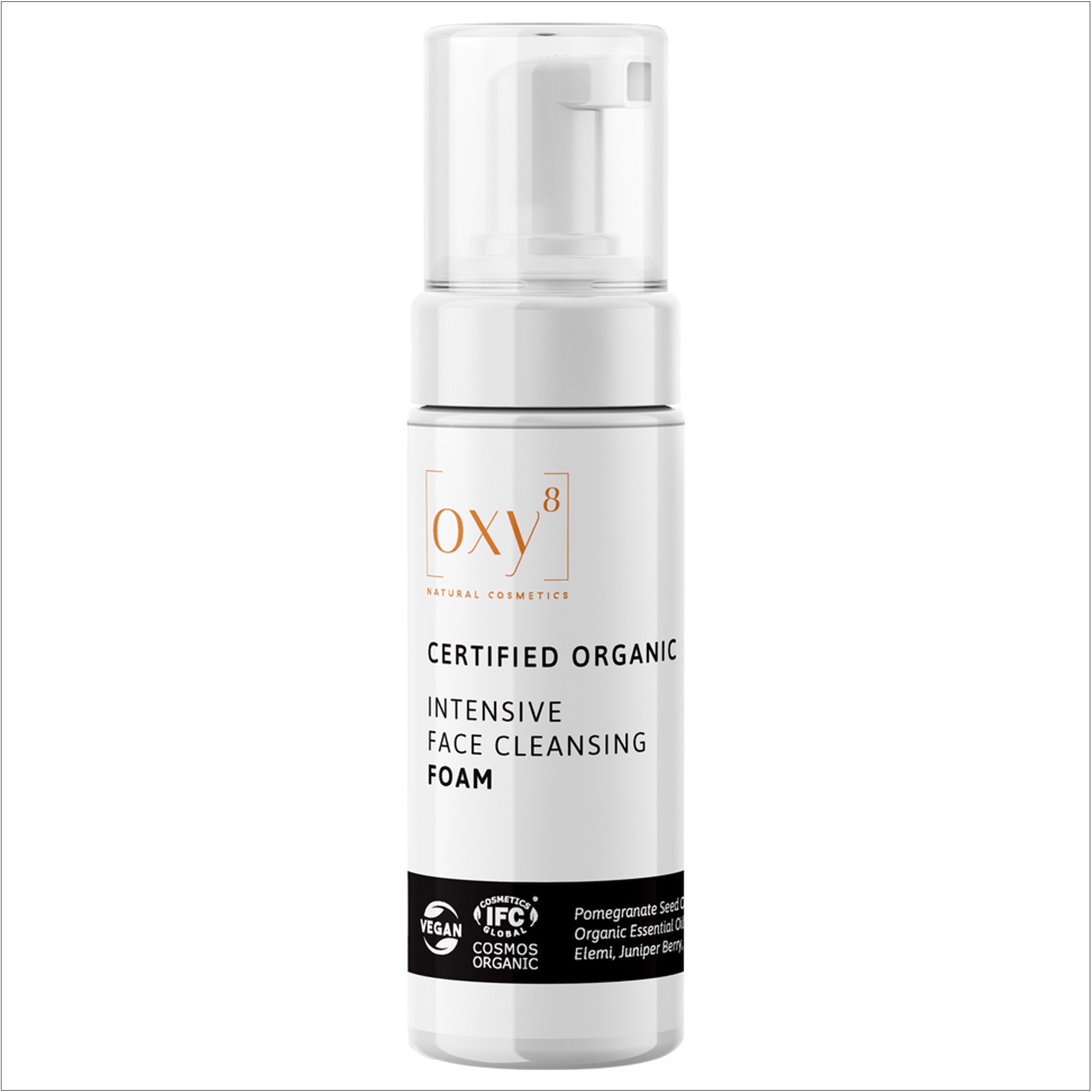 oxy8 Cosmetici naturali INTENSIVE FACE CLEANSING FOAM – Schiuma detergente.