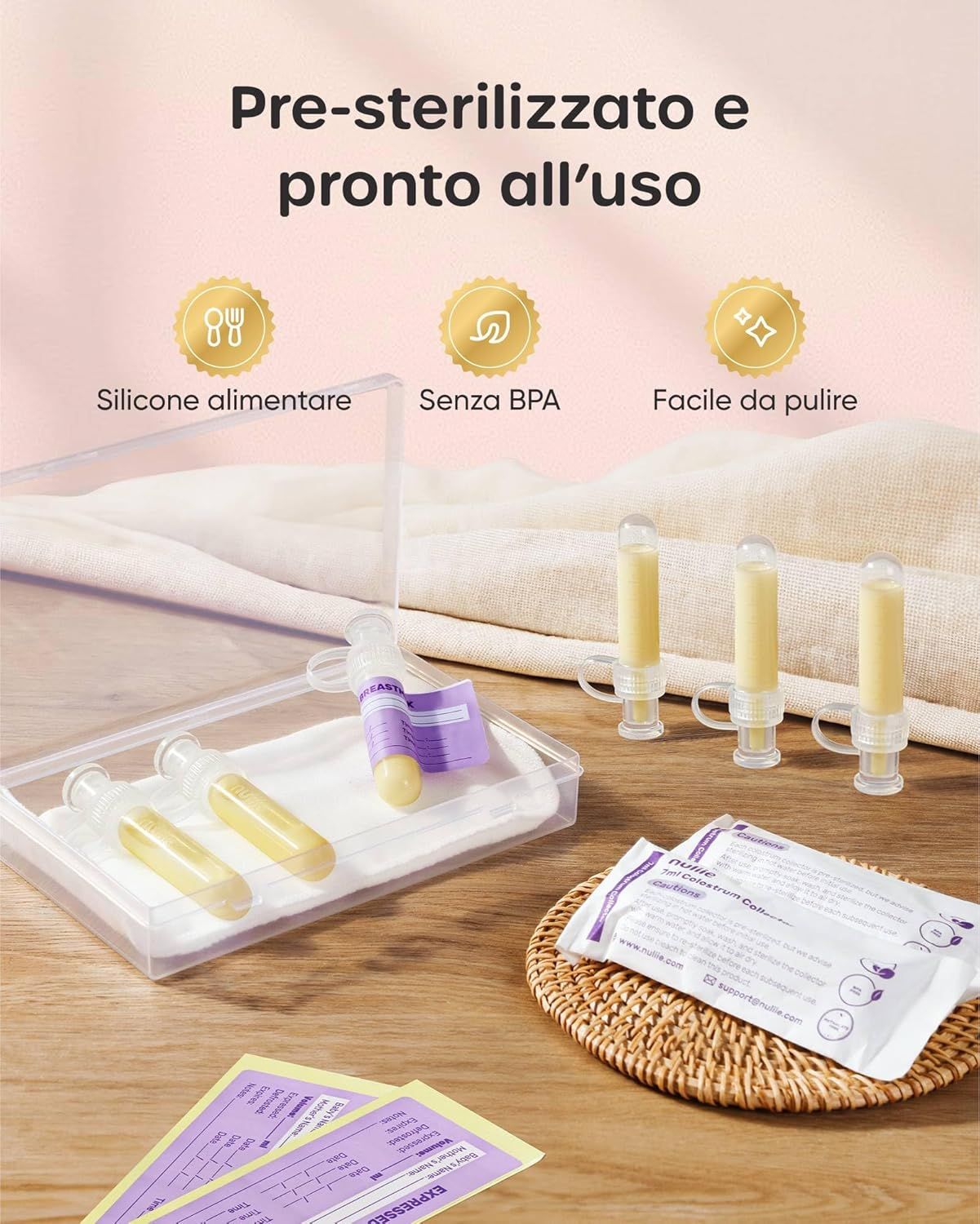 Nuliie Kit per la Raccolta del Colostro