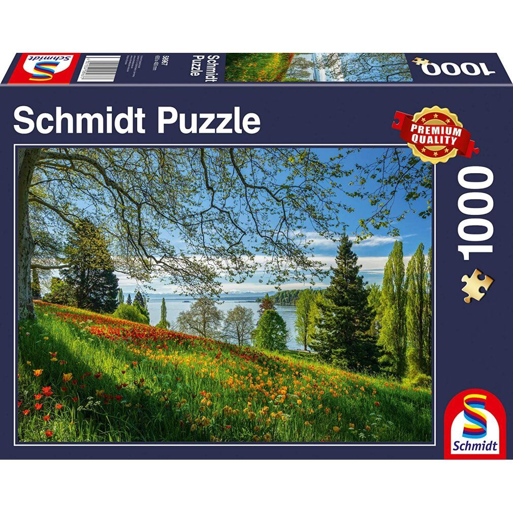 Puzzle schmidt Tulipani in fiore sull'isola di Mainau 1000 pezzi