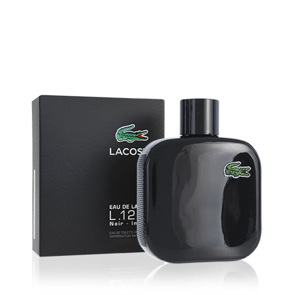 Flacone nero con tappo nero e logo. Confezione nera con logo e testo.