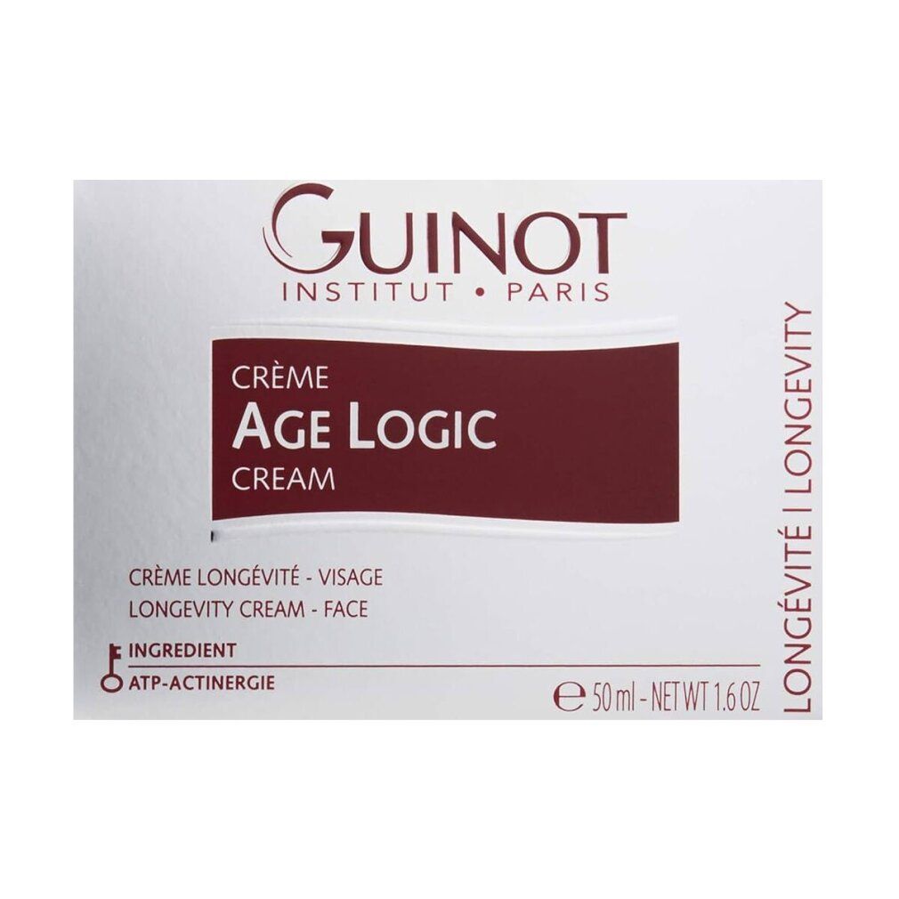 Scatola con scritta: Guinot, Crème Age Logic. 50 ml. Crema per il viso.