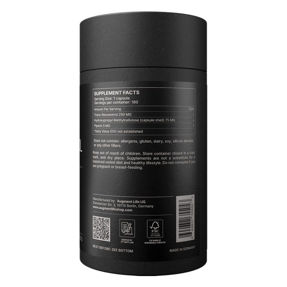 Augment Life Trans-Resveratrolo Capsule