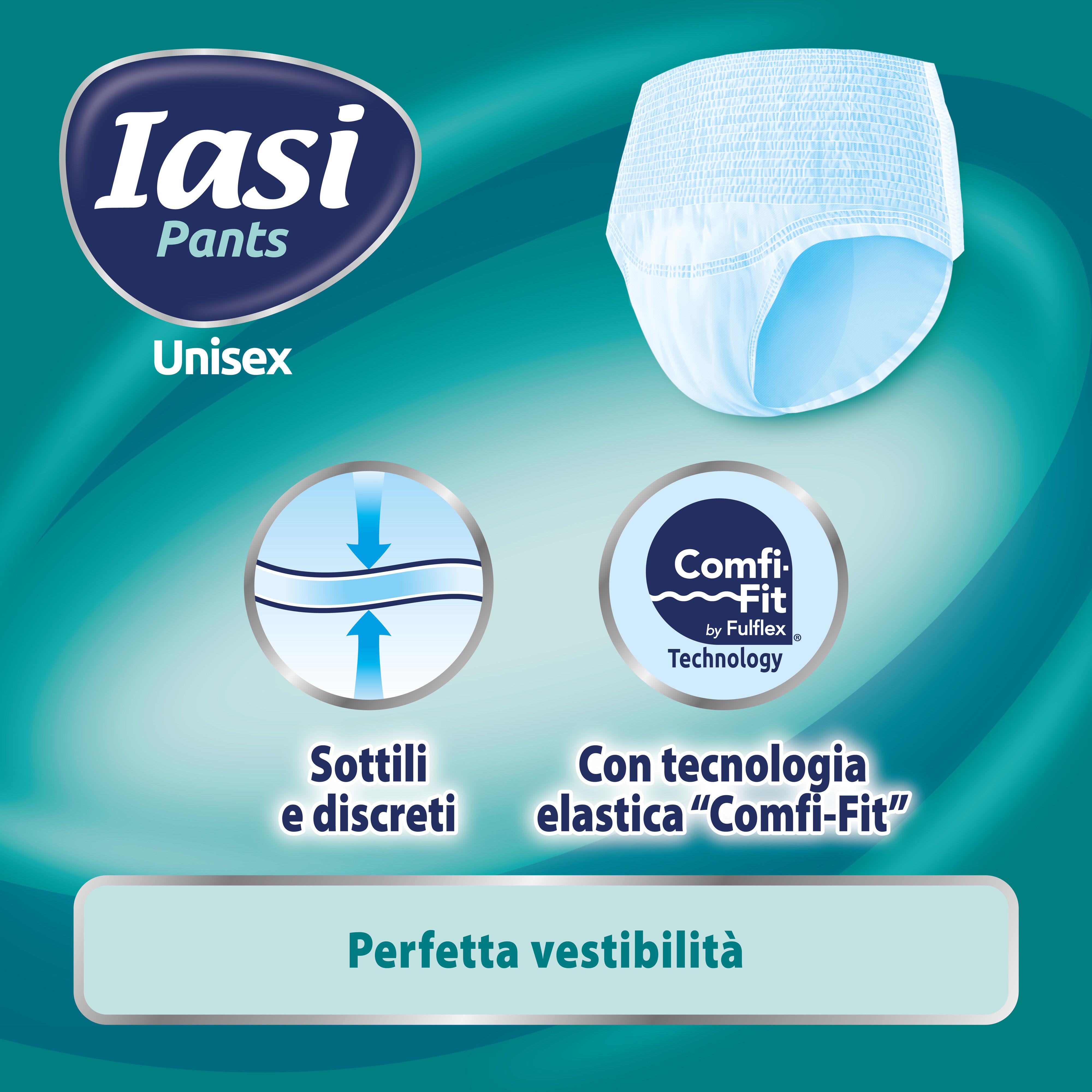 IASI Pants Unisex. Sottili e discreti. Tecnologia Comfi-Fit per una vestibilità perfetta.