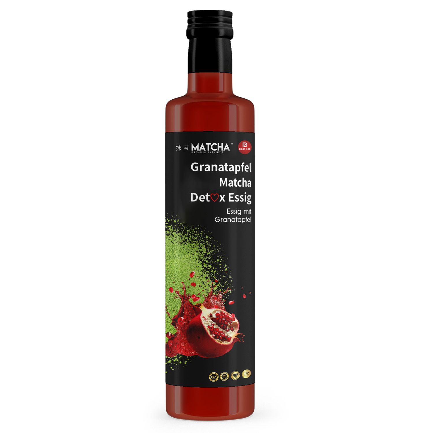 Bilge İlaç Aceto Detox Matcha Premium Japanese alla melagrana e matcha