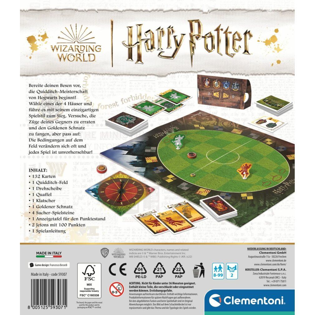Clementoni Harry Potter - Quidditch Tournament, Board Game