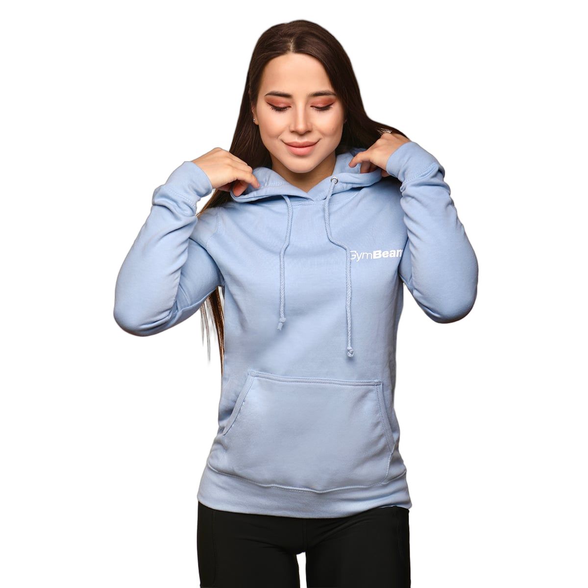 GymBeam Felpa donna PRO con cappuccio regular blu