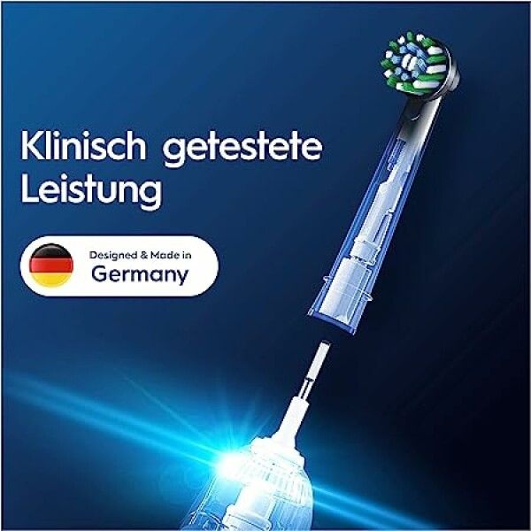 Braun Oral-B Testine di Ricambio Nero ProCrossAction CleanMaximizer 6 Pezzi