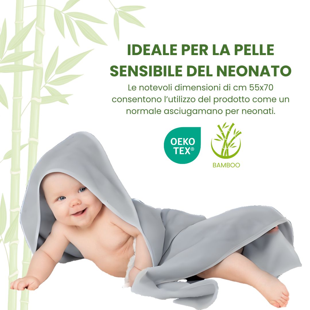 IDELIO Coppia Asciugamani Bamboo BIO