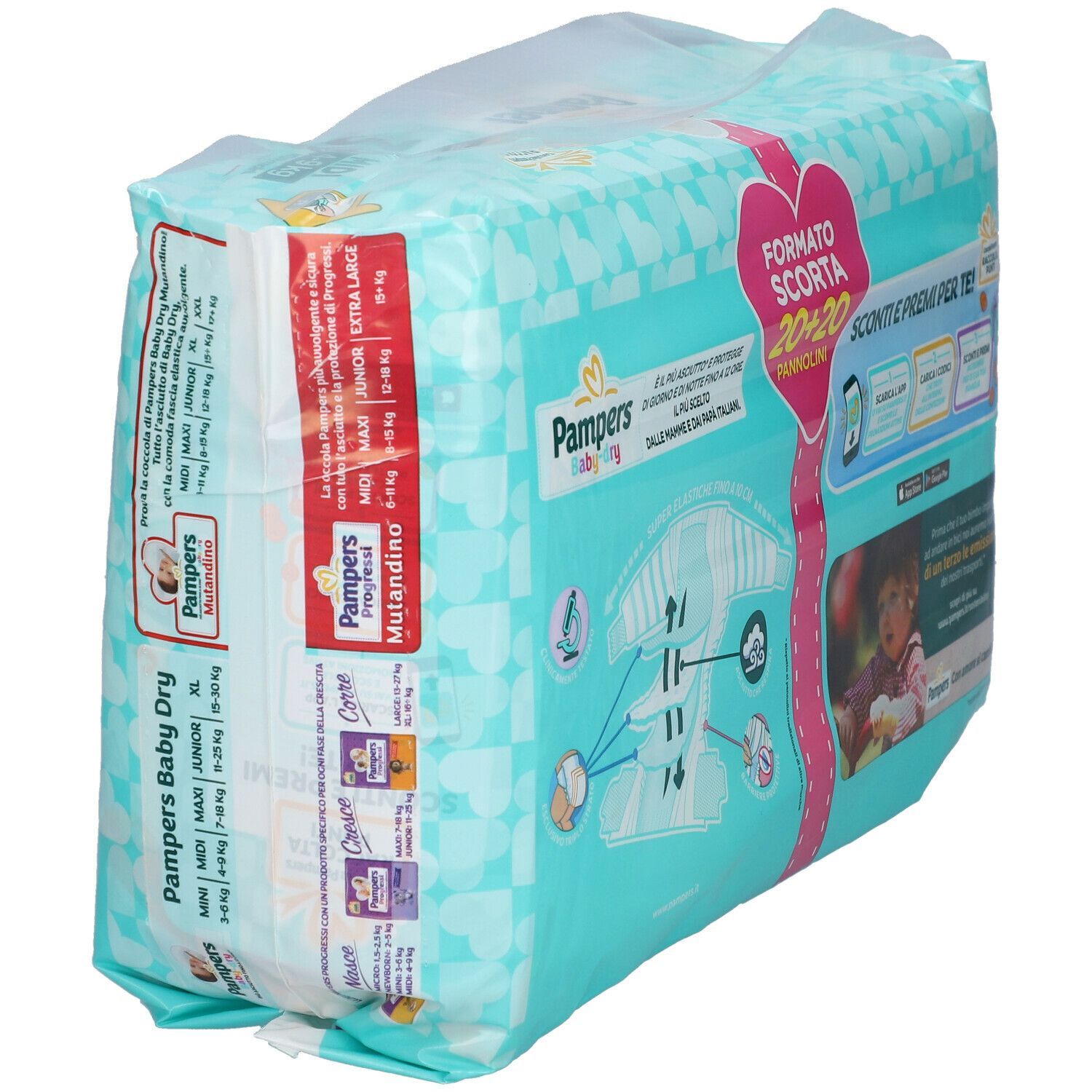 Pampers Baby Dry 3 Midi 20+20