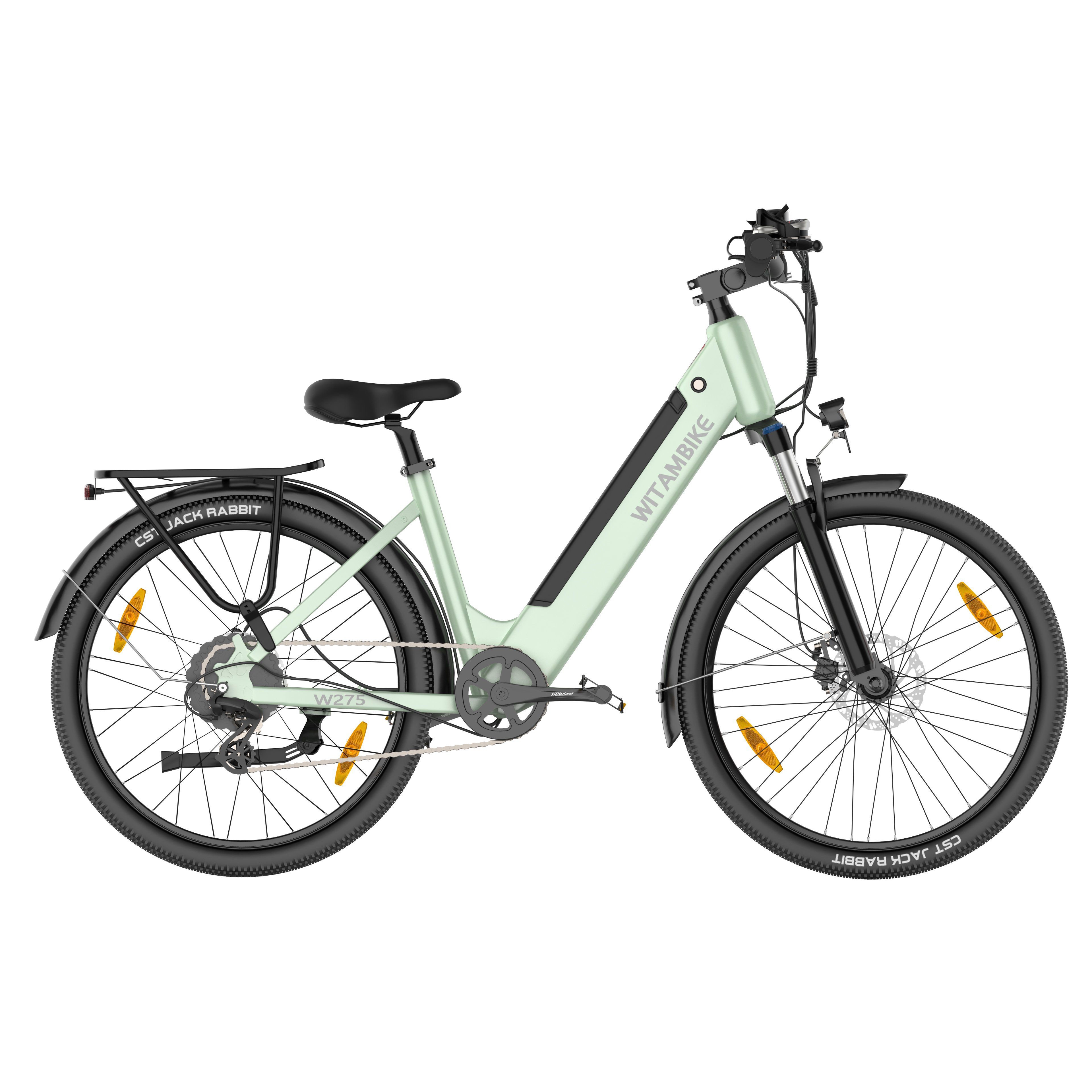 WITAMBIKE W275 Bicicletta elettrica da pendolare, 36V 13AH, pneumatici 27,5" x 2.10
