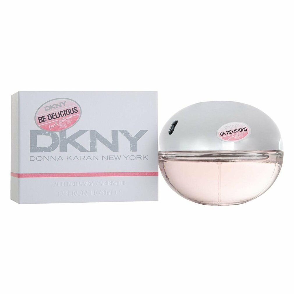 Flacone rotondo con tappo argentato e liquido rosa. Scatola bianca con logo e testo.