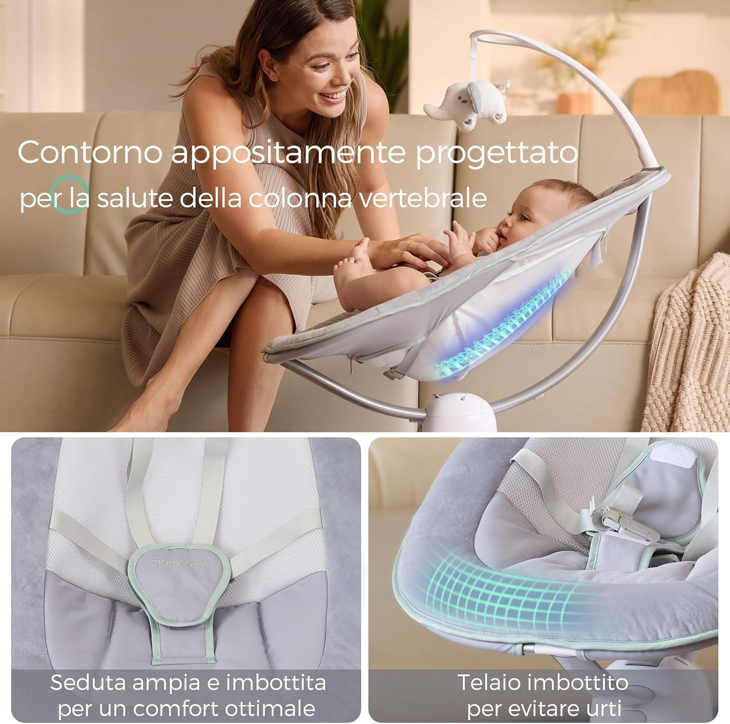 Sdraietta per bambini Momcozy CocoSway