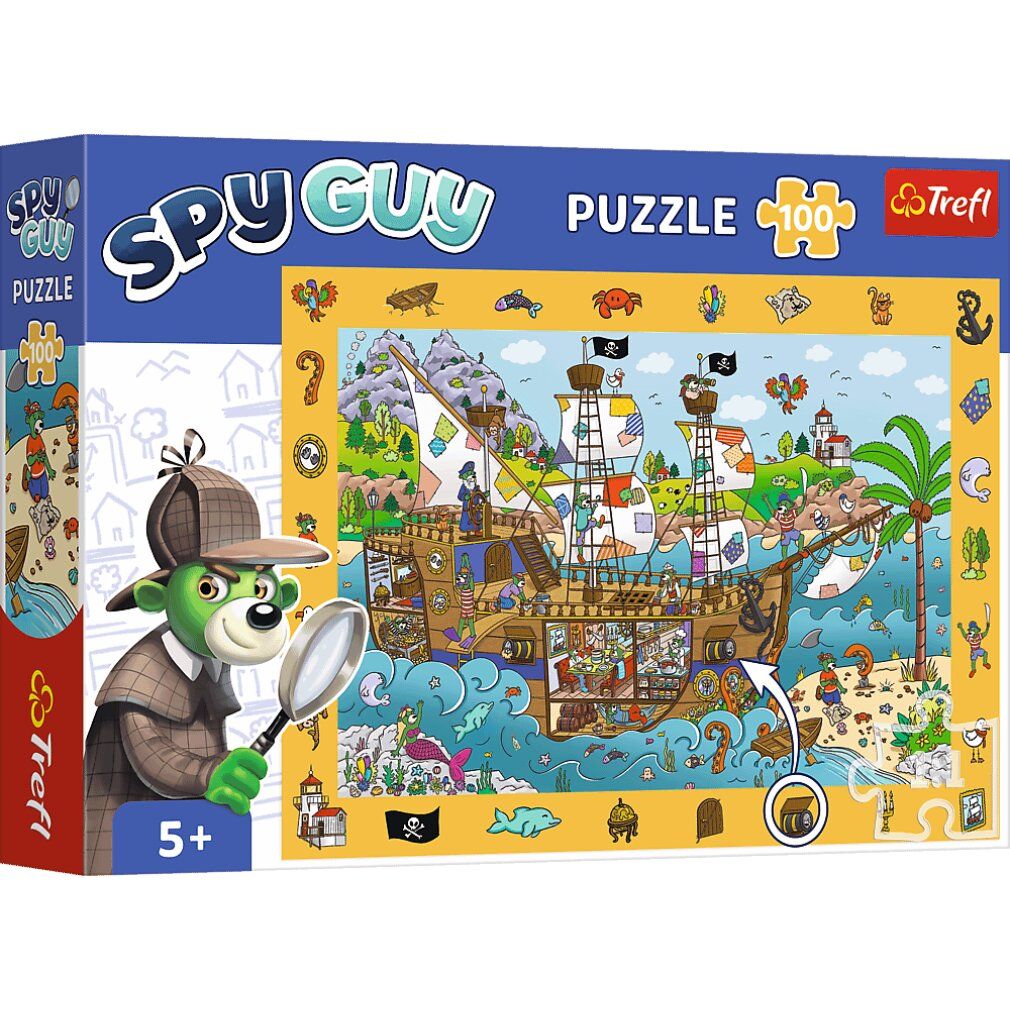Puzzle trefl per la ricerca di immagini Spy Guy: nave pirata 100 pezzi