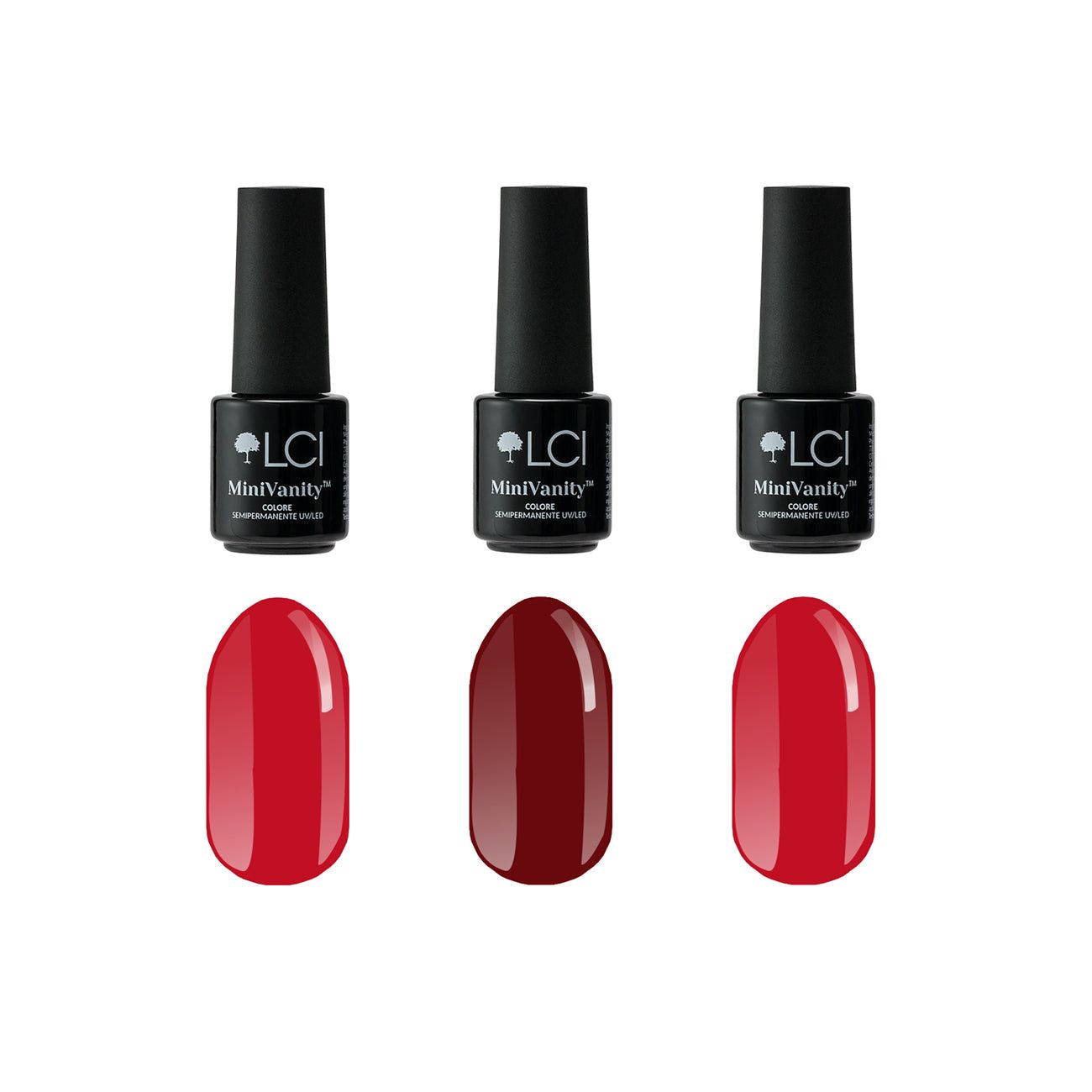 LCI Cosmetics - Set 3 colori semipermanenti Mini Vanity LCI - Musa Collection