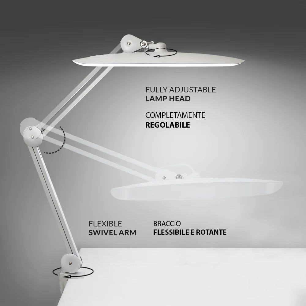 LCI Cosmetics - Lampada Led da lavoro COMETA S - LCI - 2200 Lumen 24W - Bianca