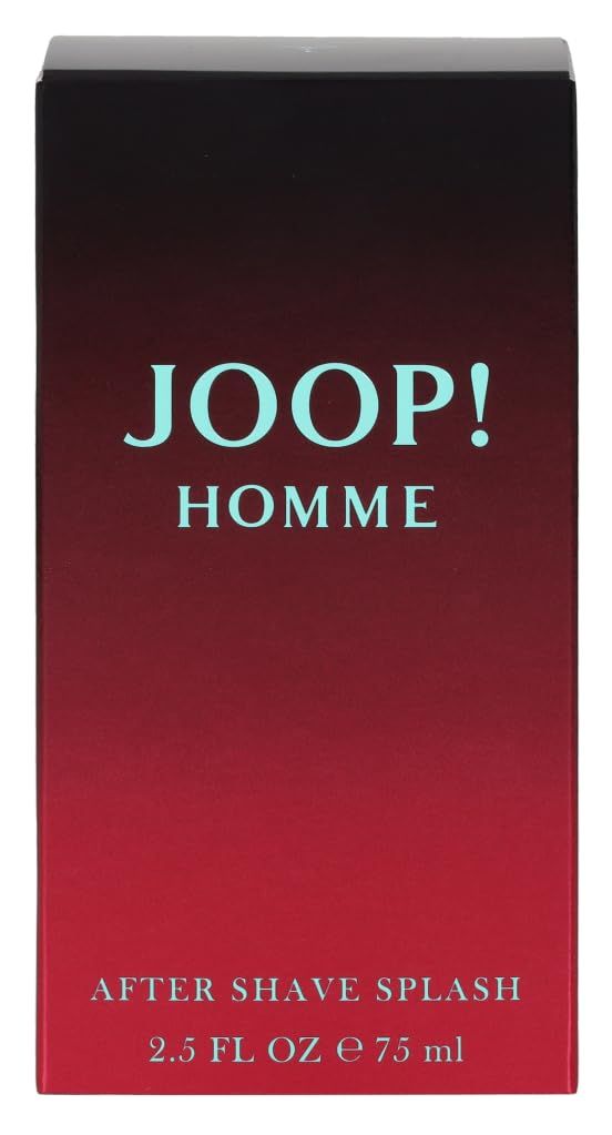 Joop! Homme After Shave Splash 75 ml confezione, vista dettagliata.