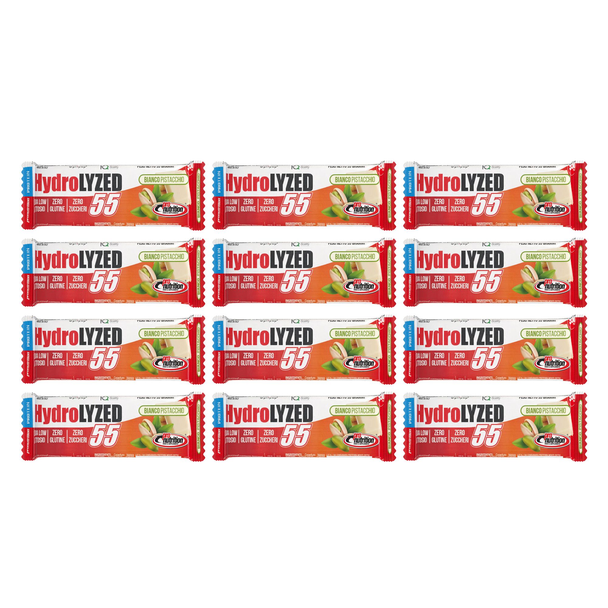 Pronutrition Barretta proteica Hydrolized - Zero zuccheri - Senza glutine/lattosio - Optipep 90