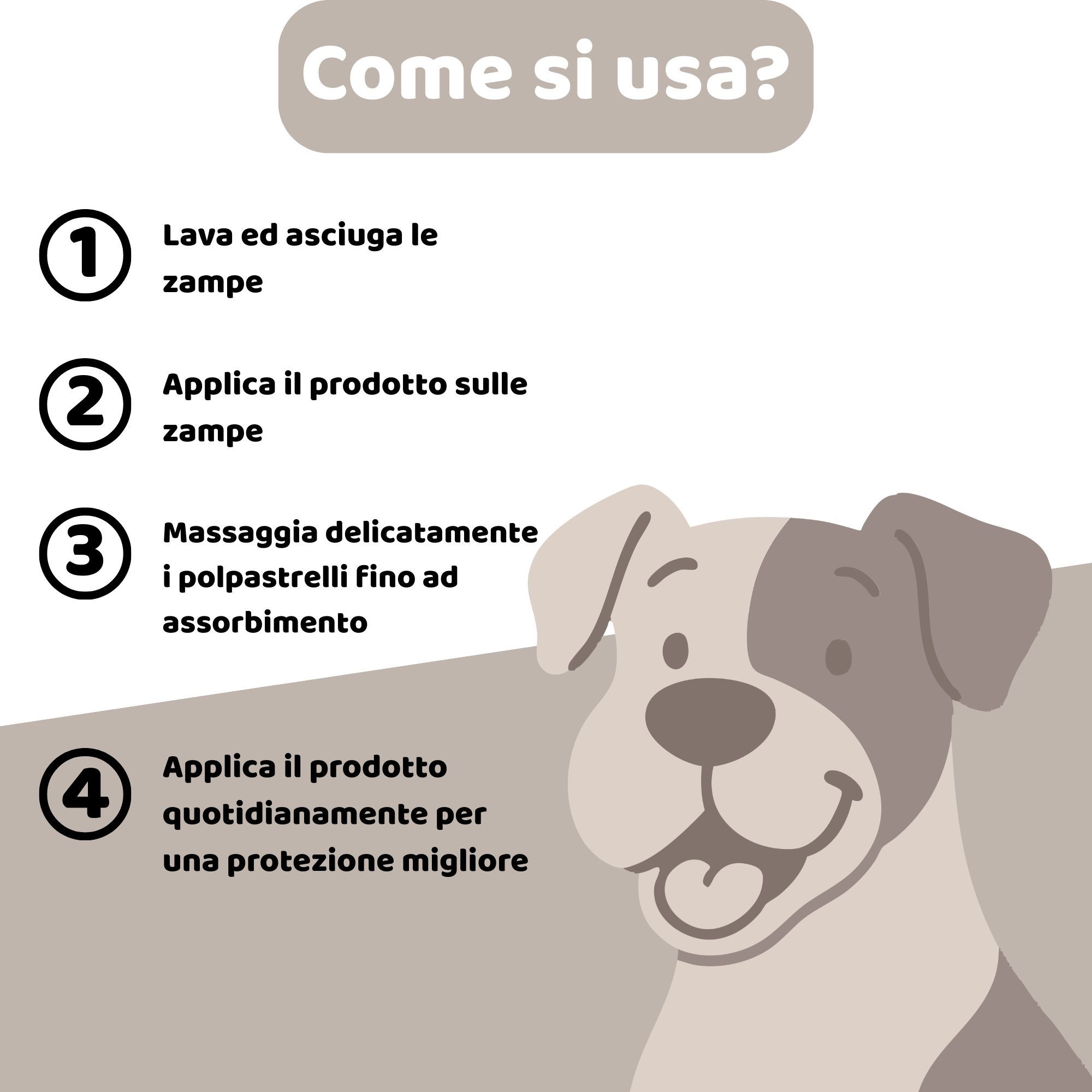 Due barattoli rotondi. Scritta: Nimba Pomata Zampe e Polpastrelli. Vista del prodotto.