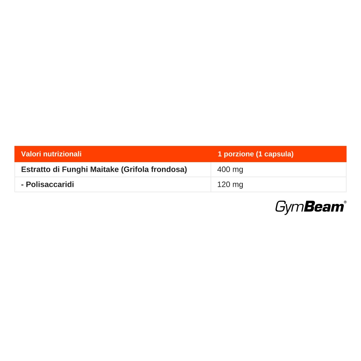 GymBeam Maitake estratto di fungo 30:1 capsule
