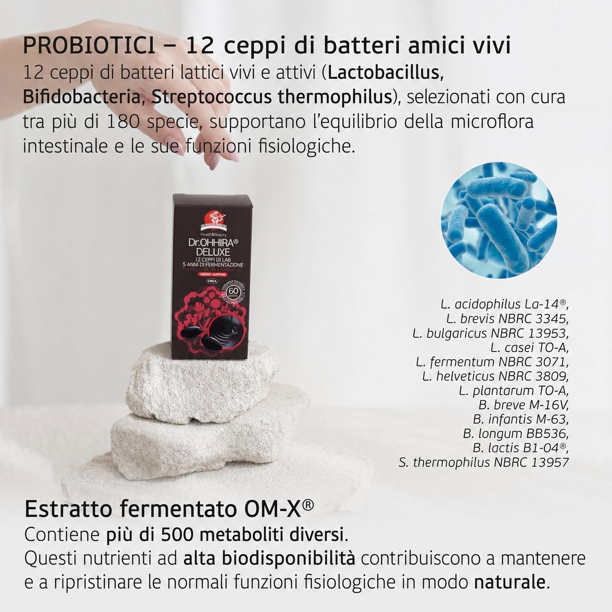 Dr. OHHIRA Probiotici Deluxe Cura Intestinale 5 Anni