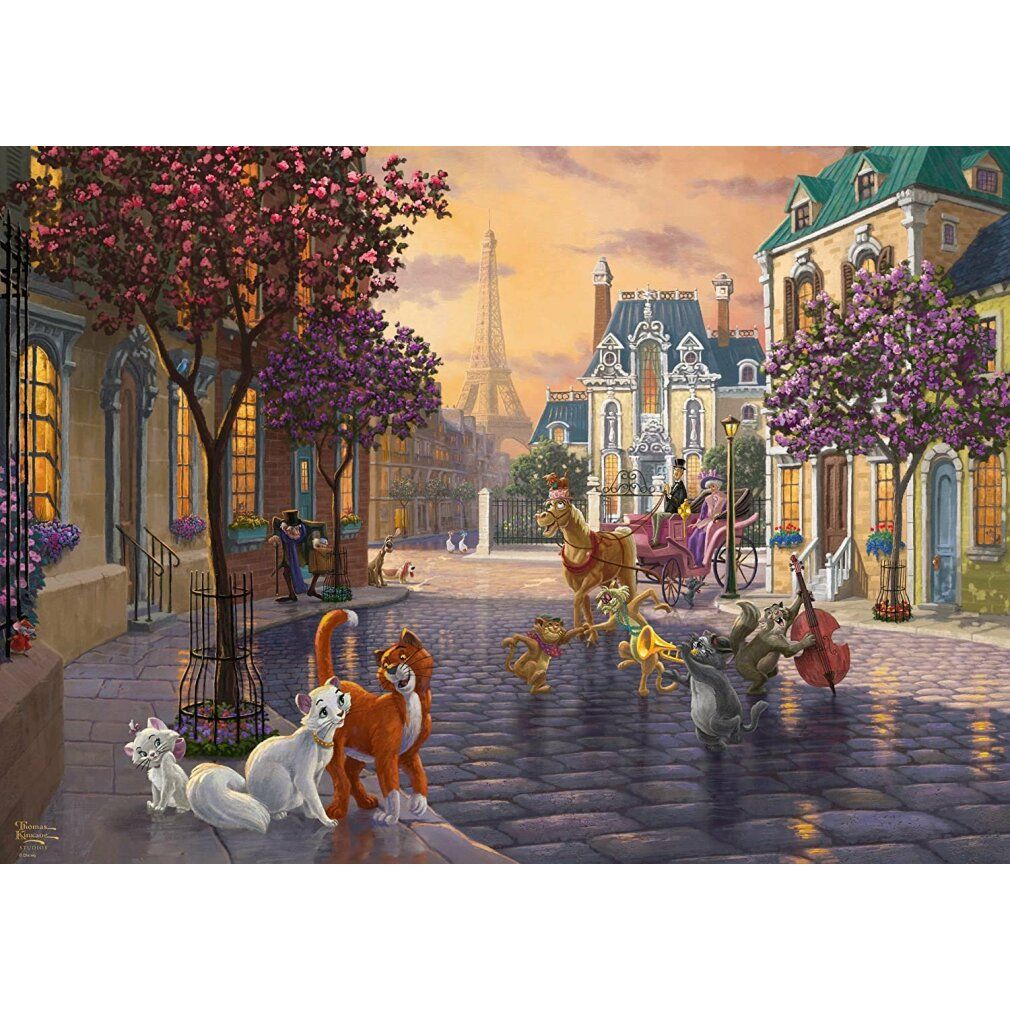 Disney, Gli Aristogatti - Puzzle da 1000 pezzi (Thomas Kinkade)