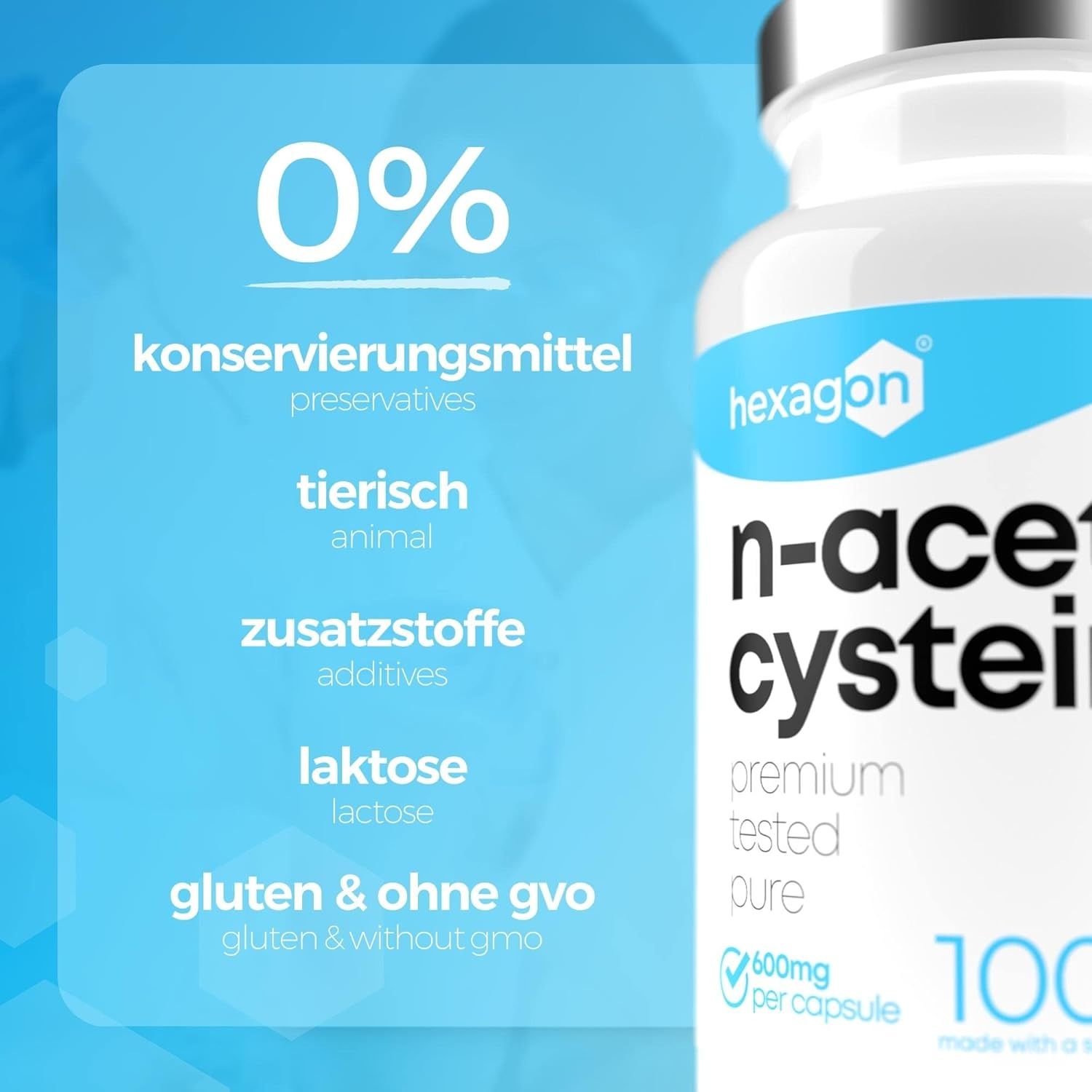 Hexagon NAC N-Acetyl-Cisteina Capsula
