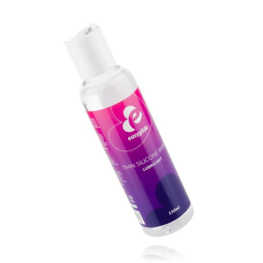 Lubrificante EasyGlide a base di silicone, flacone da 150ml, presentato inclinato.