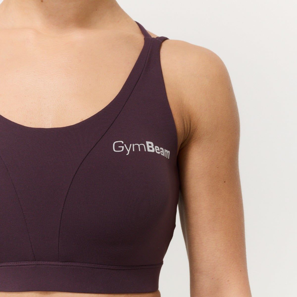 GymBeam Reggiseno sportivo donna BEAT Berrywood con spalline incrociate